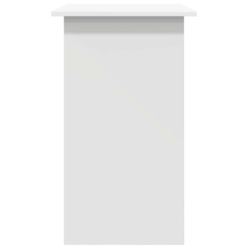 Scrivania per computer bianco 80 x 45 x 74 cm in legno di ingegneria con