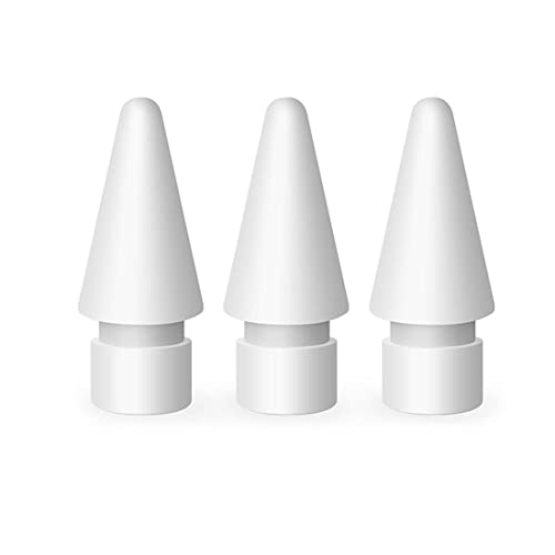 WEIESCIE Spitzen Kompatibel für Apple Pencil 2 gen & 1st - [3 Pack] Hochempfindlich Bleistift Tipps-weiß Cover