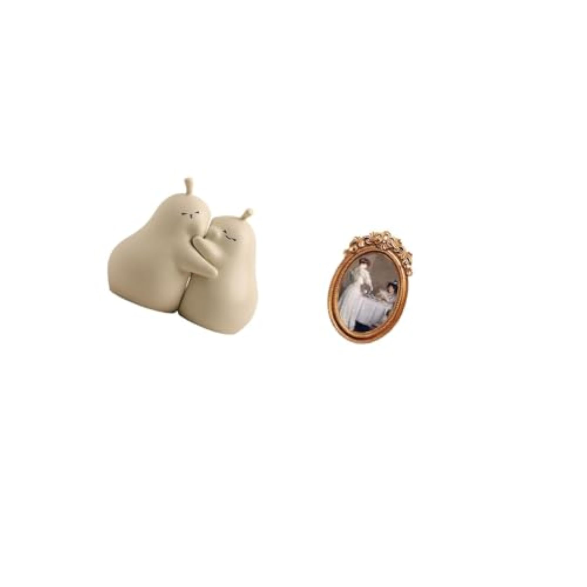 Hugging Pear Book Stand Ceramic Bookend