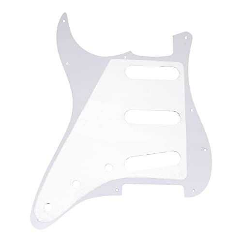 Image of Musiclily SSS 11 Hole Strat Guitar Pickguard for Fender USA /Mexican Made Standard Stratocaster Modern Style, 4Ply Red Tortoise