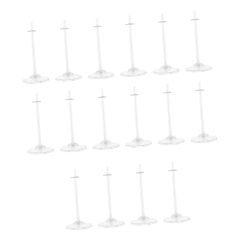 Beaupretty 16Piezas Soportes de Muñecas Transparentes de Soporte de Exhibición Duradero para Muñecas para Decoración y Tiendas