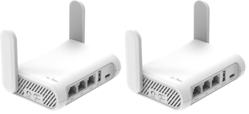 Image of GL.iNet GL-SFT1200 Opal Travel Router, AC1200 Dual-Band Wi-Fi (Pack of 2)