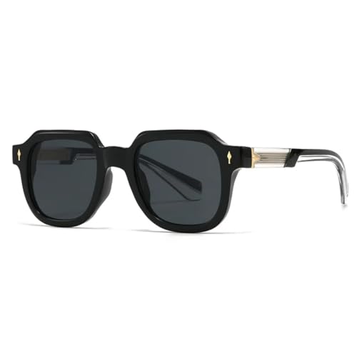 Lunettes de soleil de luxe tendance avec protection UV400 géométrique