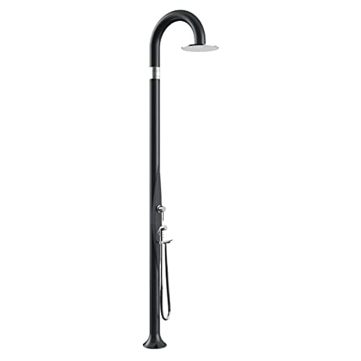 Arkema Design Ducha Tradicional Funny Yin Con Ducha Movil, Deviator Y Cabeza De Ducha 250Mm T355/7016 Antracita