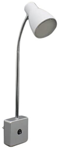BRILONER Leuchten LED Steckerleuchte, Steckerlampe, Steckerspot, LED-Platine, 3 Watt, 200 Lumen, Flexarm, weiß