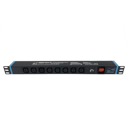 Infitronic INSV1017-19 1HE 8 Prises IEC C-13 multiprise avec Protection Contre Les surtensions