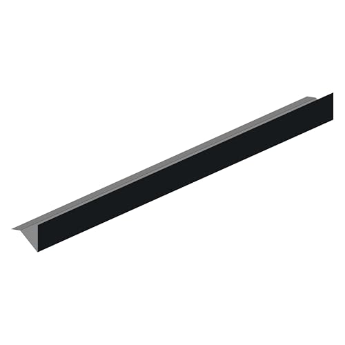 4 Home & Garden V-Dachrinne aus Aluminium 200cm Anthrazit 7016 | Vordach Balkon Haustür Gartenhaus (Dachrinne V-Profil 200cm)