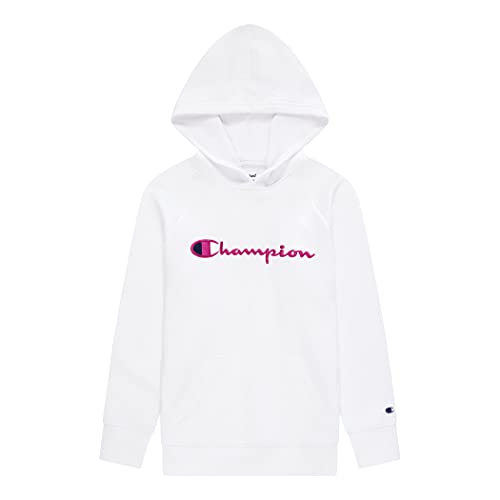 Heritage Girls Fleece Pullovers - White Script Hoodie (Medium)