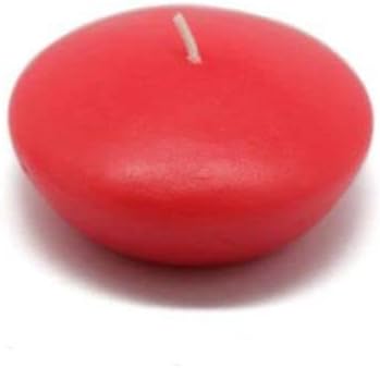 CFZ-051-6-0 3 in. Floating Candles, Ruby Red - 72 Piece