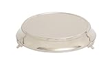 Deco 79 Stainless Steel Metal Cake Stand, 18' x 18' x 4', Silver