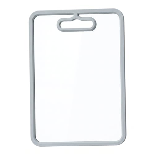 Tabla de cortar de vidrio templado gris de 15x11 pulgadas resistente para cocina 2