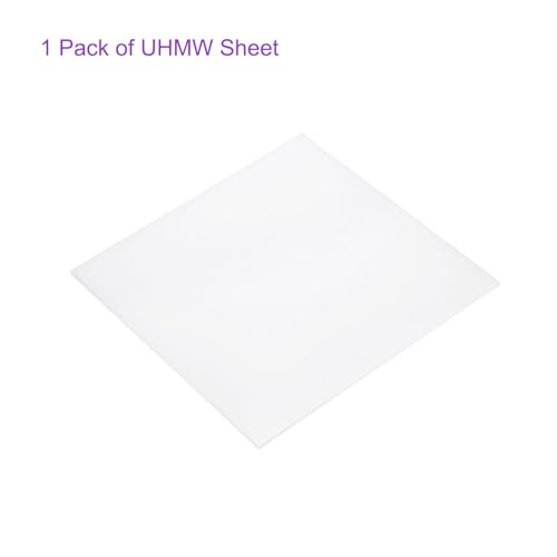 Image of DMiotech 10 x 10 x 1 /16 Inch Plastic UHMW Sheets, Ultra High Molecular Weight Polyethylene, Opaque White Polyethylene Board for Automotive, Chemical, Manufacturing, DIY Home Kitchen
