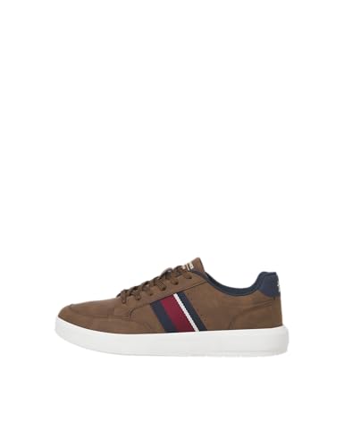 JACK & JONES Jfwjohnson PU Combo Zapatillas, coñac, 46 EU