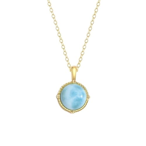 Collier Larimar argent 925 pour sublimer vos tenues d'été et vos tenues de soirée