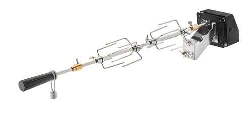 RÖSLE Premium-Drehspieß, Hochwertiger Grillspieß für RÖSLE BBQ-Stationen für VIDERO G2/G3,...