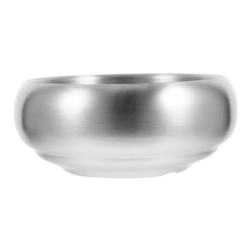BEBEMOKO 304 Stainless Steel Bowl Set Double-layered Soup Bowl for Boys and Girls Adults for Home Restaurant
