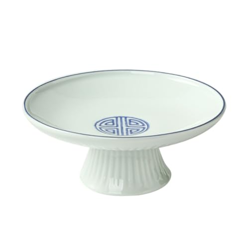 ZDEZHI - Grand bol à fruits, support pour serveur de gâteaux, plateau à relish, assiette à gâteaux sur pied, plateau de service, assiette à fruits, bols à glace aux fruits en verre, décorations de table p