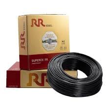 RR Kabel PVC Insulated 1mm Single Core Flexible Copper Wires and Cables for Domestic/Industrial Electric | Home Electric Wire | 90 Mtr | Electrical Wire | (Black)