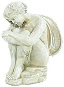 Dreaming Fairy Statue 12in Tall Desert Sand Color