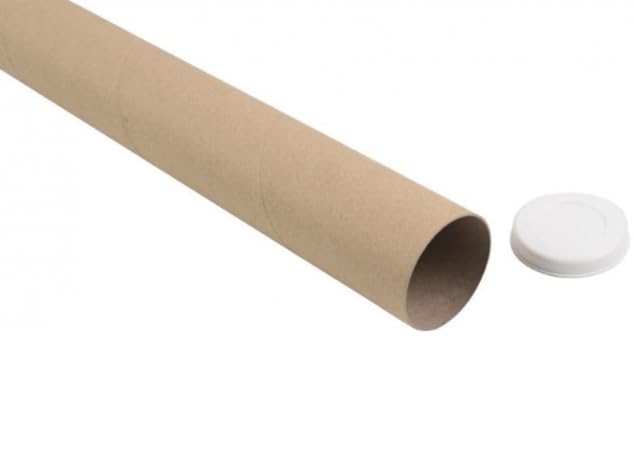 Materia Prima Tubo portaplanos de cartón 64x6 cm