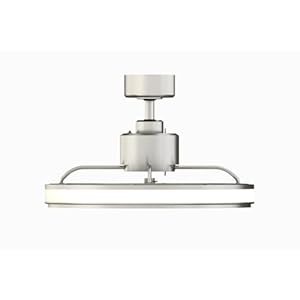 Fanimation gleam 16 inch indooroutdoor ceiling fan with led light kit brushed nickel 1491x2370x2370  urban country home decor