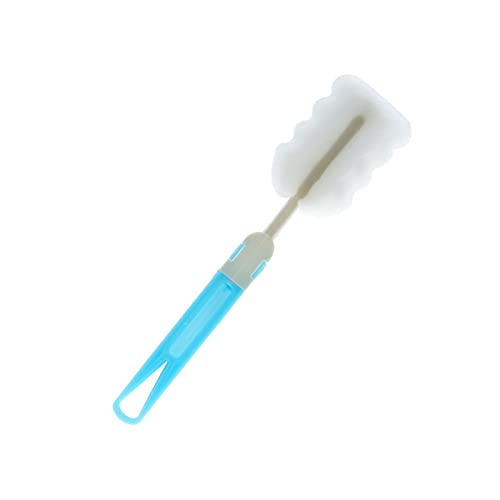 Cepillo de limpieza con esponja desmontable y mango largo, ideal para botellas de agua y vasos, utensilios de limpieza eficaces para cocina y hogar