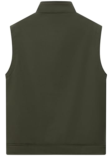 Image of VtuAOL Men's Lightweight Softshell Vest Outdoor Quilted Vest Sleeveless Jacket for Travel Hiking Golf