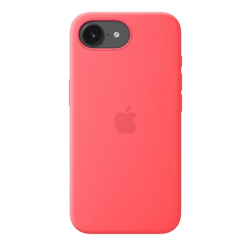 Image of Apple iPhone 17e Silicone Case with MagSafe - Bright Guava 