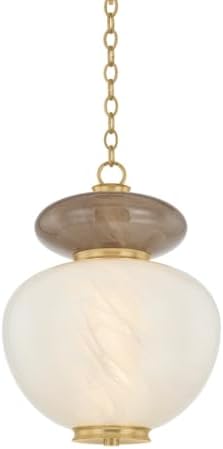 Corbett-Standard 498-14-VB Syros - 1 Light Pendant - 18.5 Inches Tall and 13.75 Inches Wide - Vintage Brass