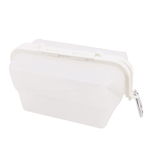 Bento Boxes Lonchera rectangular de silicona plegable Bento Box contenedor de alimentos tazón vajilla plegable (color: transparente)