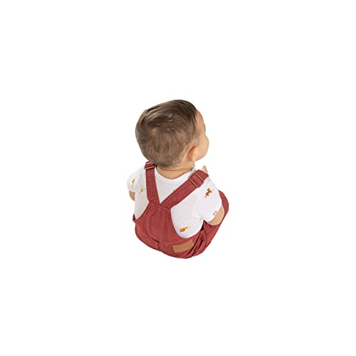 Offcorss Bib Overall For Baby Boys Size 12M Red Adjustable Straps Slim Overol Niños | Kids Overall #TOP2