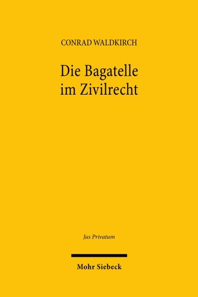 Die Bagatelle im Zivilrecht
