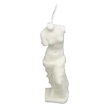 Venus Velas Decorativas Originales - Figuras Decorativas Modernas Salon - Decoracion Hogar Moderno - Figuras Decoracion Salon - Decoracion Mesa Comedor - Decoracion Baño - Regalo Original (Blanco)