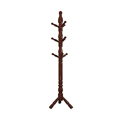 Arbre à Manteaux sur Pied Porte-Manteau en Bois à 9 Crochets Solides