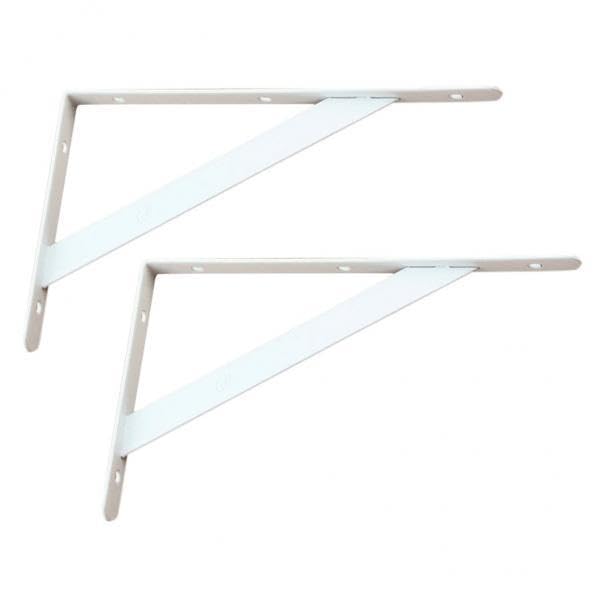 Image of 3x2 Pieces Metal L Shaped Wall Shelf Bracket Rack Support 150x95x2mm White | Home & Garden | Home D?Cor | Wall Shelves