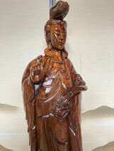 Amazon.co.jp: 超大型 観音 菩薩 木彫り 仏像 彫刻 開運 風水