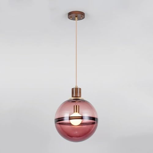 Suspension en verre E27 au design minimaliste pour intérieur élégant