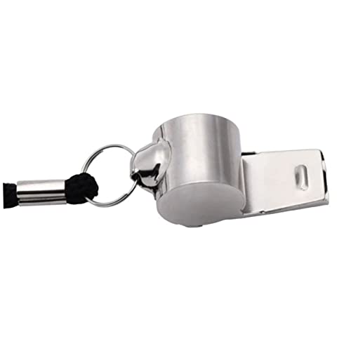 HANABASS Silbatos de metal con pulseras de goma, 2 pcs miniatura 3