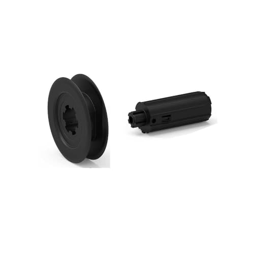Embout avec poulie Ø 125 mm pour tube ZF 54 sur téton Ø 12 ou carré 10 mm