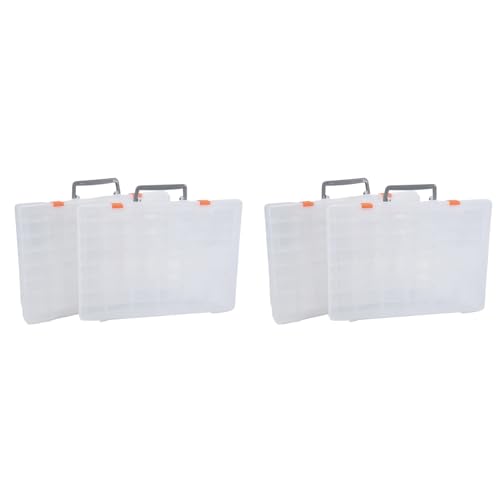 Organisateurs de perles avec séparateurs réglables et 48 grilles modulables - 2