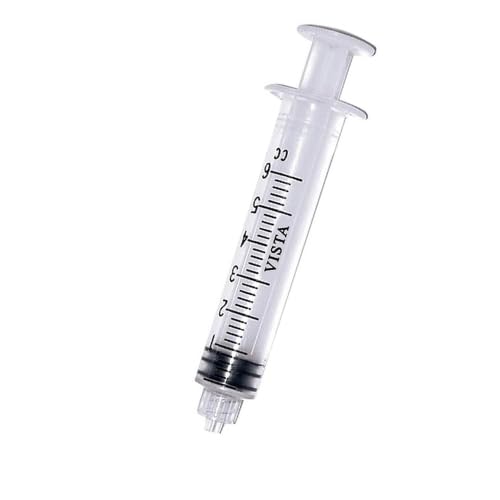 Vista Dental 316030 Luer Lock Syringes 3cc Autoclavable Non-Sterile 100/Pk