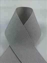 744-16 Polyester Grosgrain 2-1/4-Inch Fabric Ribbons, 50-Yard, Millennium Silver