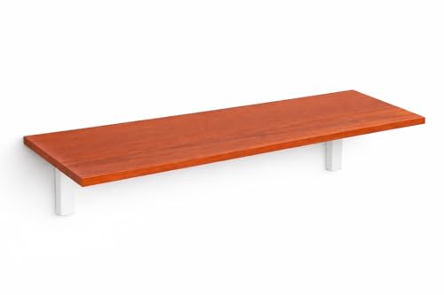 Alfredo Calandrelli Estantes de pared de madera melamínica, en diferentes tamaños y colores (cereza, 60 x 20 cm)