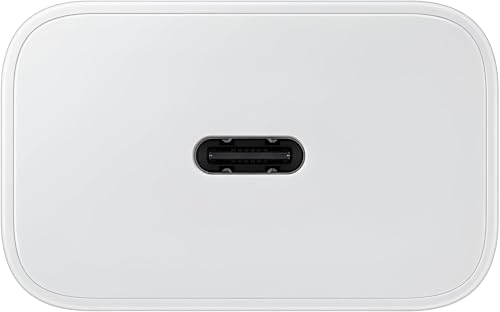 Image of Hoerrye Samsung 25W Gan Fast Charging Adapter With 1M Type C To C Cable Compatible With Galaxy M36,A56,A16,A06,M05,M06,M16,F16,F05,F06&Other 25 Watt USB C Devices,Superfast Mobile Phone Charger,White