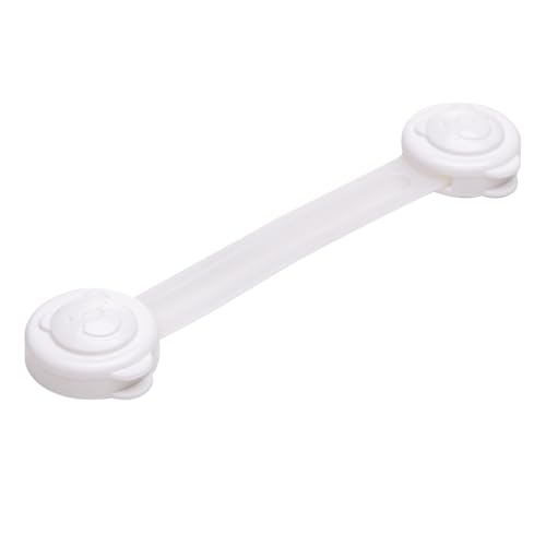 LYOR - Conjunto 4 Travas de Segurança 13,5cm x 3,5cm x 1,5cm Bran...