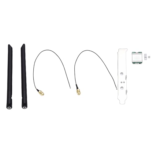 XUMIUZIY Tarjeta WiFi 6E MT7920 Chipset 1800Mbps Dual Band 2.4GHz 5GHz con 8dBi Antenas, para Portátiles Winos 10 11 Interfaz M.2 2230 A E miniatura 1