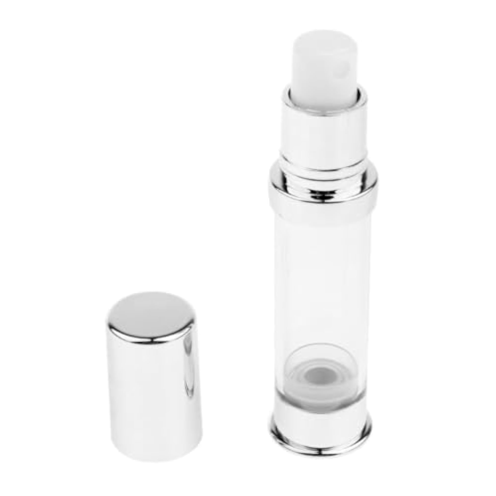 Refillable Cosmetic Lotion Serum Pump Bottle, 10ml