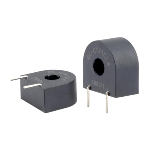 DL-CT41C1.0 Miniature Current Transformer 5A/5mA Small Aperture Transformer PCB Direct Horizontal AC(5A5mA Direct Plug)