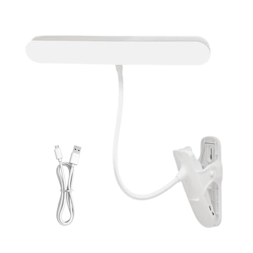 Luz de clip para escritorio, suministros de iluminación de habitación, lámpara de partitura con abrazadera, para lectores, músicos, banco de trabajo, soporte de música, cabecero, taller, dormitorios