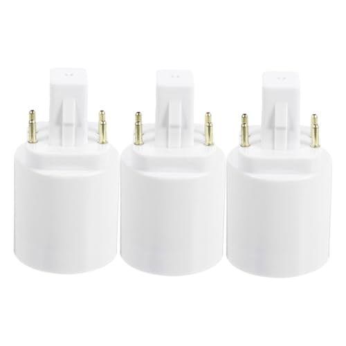 AUTSUPPL Adaptateur De Douille G24q Vers E27 4 Broches, Convertisseur D'ampoules Led Compatible Ac100-240v, Lot De 3 Pièces, Usage Domestique Et Professionnel, Conversion Électrique Fiable Et Stable